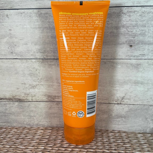 Alba Botanica Very Emollient Cream Shave‎ in Mango Vanilla 8 oz. - Picture 2 of 2